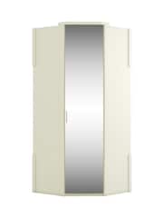 Wiemann White Peyton Corner Mirror Semi-fitted Wardrobe - Image 3 of 3
