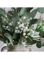 Gallery Home Green Baby's Breath & Eucalyptus Arrangement - Image 4 of 5