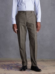 Brown Tailored Fit Signature TG Di Fabio Trim Texture Suit: Trousers - Image 1 of 10