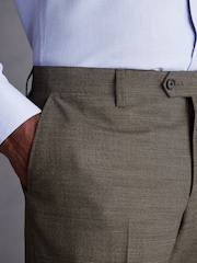 Brown Tailored Fit Signature TG Di Fabio Trim Texture Suit: Trousers - Image 4 of 10