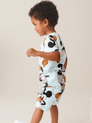 Blue Mickey Short Sleeves T-Shirt and Shorts Set (3mths-8yrs) - Image 4 of 7
