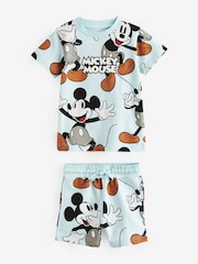 Blue Mickey Short Sleeves T-Shirt and Shorts Set (3mths-8yrs) - Image 5 of 7