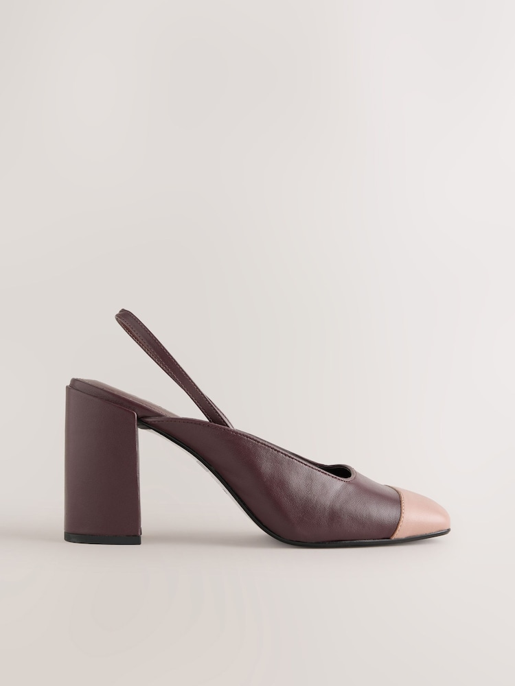 Rouge baie - Forever Comfort® Slingback Block Heels - Image 1 de 11 Rouge baie - Forever Comfort® Slingback Block Heels - Image 1 de 11
