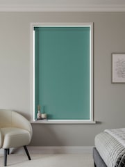 Peacock Green Echo Made to Measure Blackout Roller Blind - Image 2 of 6