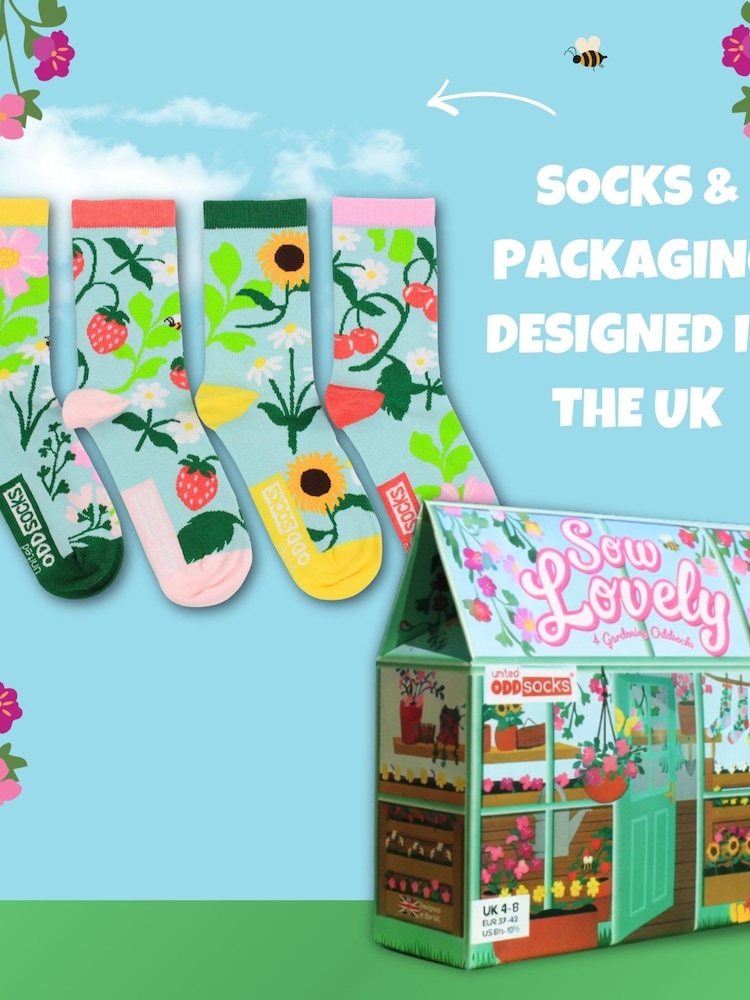 United Odd Socks Green United Odd 4 Gardening Socks - Image 4 of 4