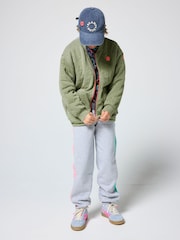SCAMP & DUDE Green Quilted Bolt Bomber Jacket - Image 3 of 3