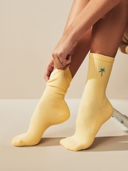 Italienischer Sommer - Cushion Sole Ribbed Sport Ankle Socks With Arch Support 3 Pack - Bild 4 von 8
