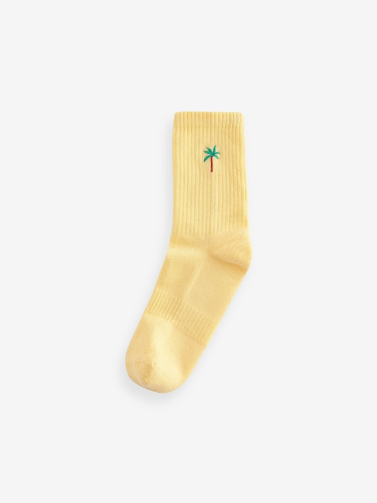 Italian Summer Cushion Sole Ribbed Sport Ankle Socks 3 Pack With Arch Support - Image 6 of 8