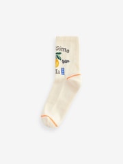 Italienischer Sommer - Cushion Sole Ribbed Sport Ankle Socks With Arch Support 3 Pack - Bild 8 von 8
