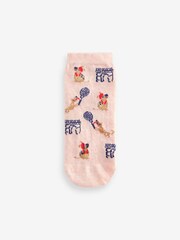 Pink/Grey/Blue Sports Dogs In Paris Trainer Socks 4 Pack - Image 4 of 5