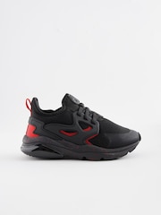 Red/Black Elastic Lace Trainers - Image 2 of 6