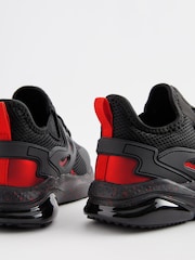 Red/Black Elastic Lace Trainers - Image 3 of 6