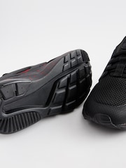 Red/Black Elastic Lace Trainers - Image 4 of 6