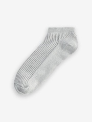 Pink/Black/Silver Sparkle Pellerine Trainers Socks 3 Pack - Image 3 of 4