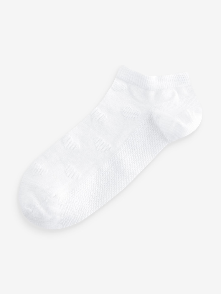 Weiß mit Herz/Stern - Strukturierte Sneaker-Socken, 4er-Pack - Bild 2 von 5 Weiß mit Herz/Stern - Strukturierte Sneaker-Socken, 4er-Pack - Bild 2 von 5