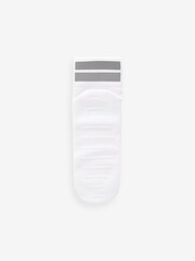 White Running Gripper Trainer Socks 2 Pack - Image 2 of 3