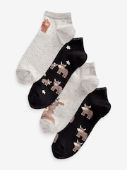 Monochrom, Hamish Hochlandrind - Sneakersocken im 4-er-Pack - Bild 1 von 1