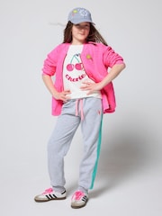 SCAMP & DUDE Pink Quilted Bolt Bomber Jacket - Image 1 of 3