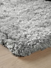Silver Grey Lola Sparkle Plush Rug - Image 5 of 10