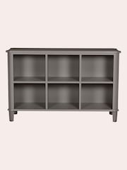 Laura Ashley Pale Charcoal Henshaw Low Bookcase - Image 2 of 5
