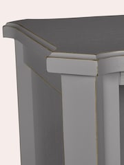 Laura Ashley Pale Charcoal Henshaw Low Bookcase - Image 4 of 5