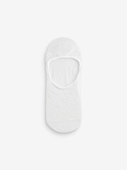 White Heart/Star Textured Low Cut Invsible Trainer Socks 4 Pack - Image 2 of 5