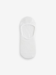 White Heart/Star Textured Low Cut Invsible Trainer Socks 4 Pack - Image 5 of 5