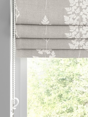 Emily Bond Pebble Grey 100% Cotton Tynesfield Made to Measure Roman Blinds - Image 2 of 5