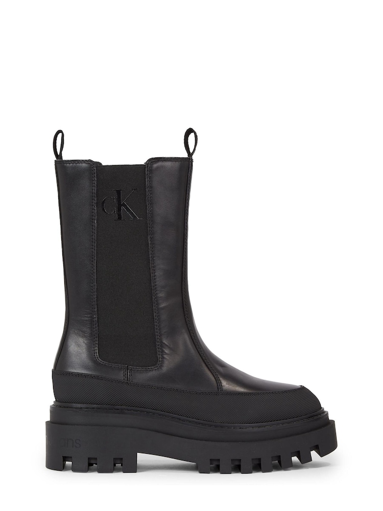 Calvin Klein Flatform Chelsea Black Boots - Image 2 of 2