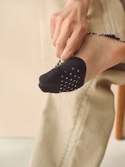 Nude/Black Toe Topper Half Socks 2 Pack - Image 4 of 7
