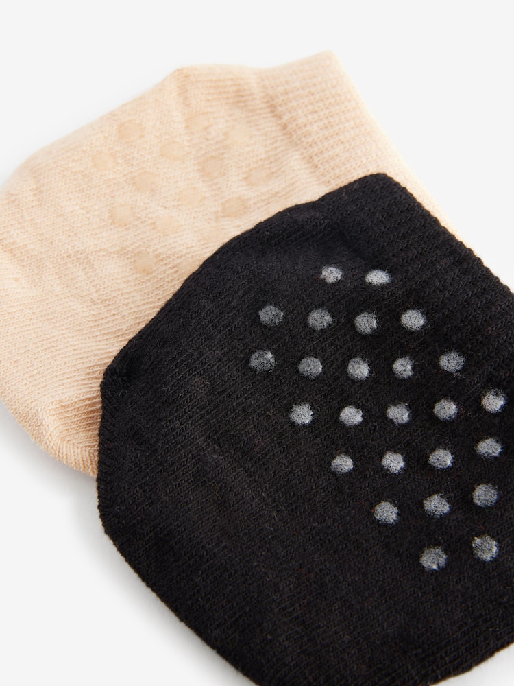 Nude/Black Toe Topper Half Socks 2 Pack - Image 7 of 7