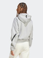 adidas Grey Z.N.E. Full Zip Hoodie - Image 3 of 7