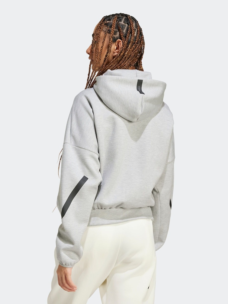 Buy adidas Grey Full Zip Hoodie from Next Luxembourg