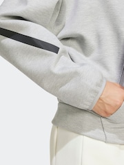 adidas Grey Z.N.E. Full Zip Hoodie - Image 6 of 7