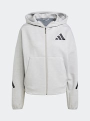 adidas Grey Z.N.E. Full Zip Hoodie - Image 7 of 7