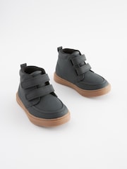 Black with Gum Sole Wide Fit (G) Warm Lined Touch Fastening Boots - Image 1 of 5