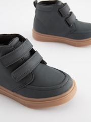 Black with Gum Sole Wide Fit (G) Warm Lined Touch Fastening Boots - Image 5 of 5