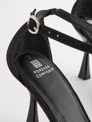 Black Forever Comfort® Bow Point Toe Heels - Image 3 of 5