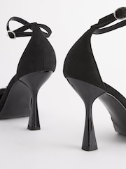 Black Forever Comfort® Bow Point Toe Heels - Image 5 of 5