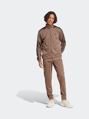 rjava - adidas 3-črtast; progast Tricot Tracksuit - Slika 1 iz 9