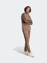 rjava - adidas 3-črtast; progast Tricot Tracksuit - Slika 3 iz 9