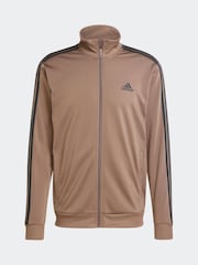 rjava - adidas 3-črtast; progast Tricot Tracksuit - Slika 8 iz 9