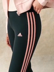 adidas Dark Black Sportswear 3 Stripes Leggings - Image 5 of 5