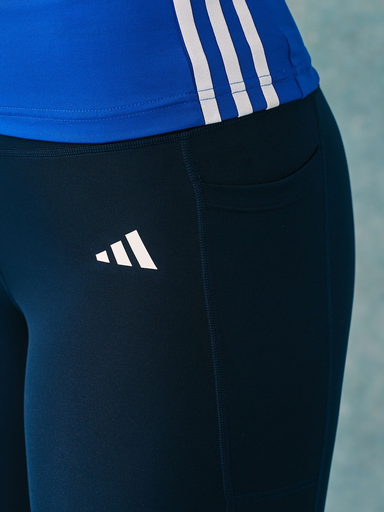 adidas Blue Optime Essentials Leggings - Image 4 of 4
