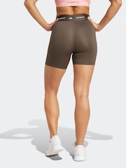 adidas Green Techfit 7/8 Shorts - Image 2 of 7