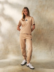 Marrón - adidas Z.N.E 100% Cotton T-Shirt - Imagen 3 de 6