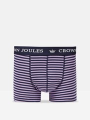 Joules Crown Joules Blue/Purple Pack of Two Cotton Boxers - Image 2 of 4