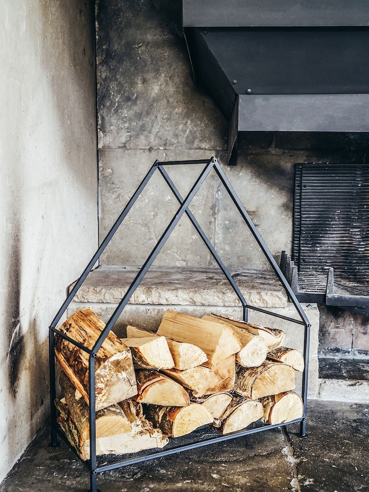 Ivyline Black Black Contemporary Log Storage Basket - Image 1 of 2