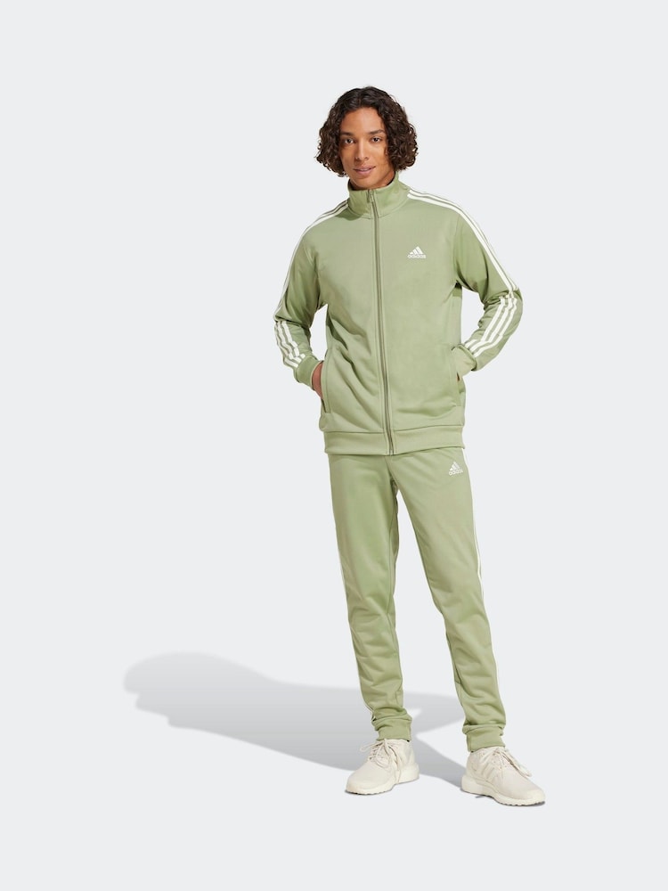 أخضر خفيف - adidas 3-Stripe Tricot Tracksuit - صورة 1 من 9