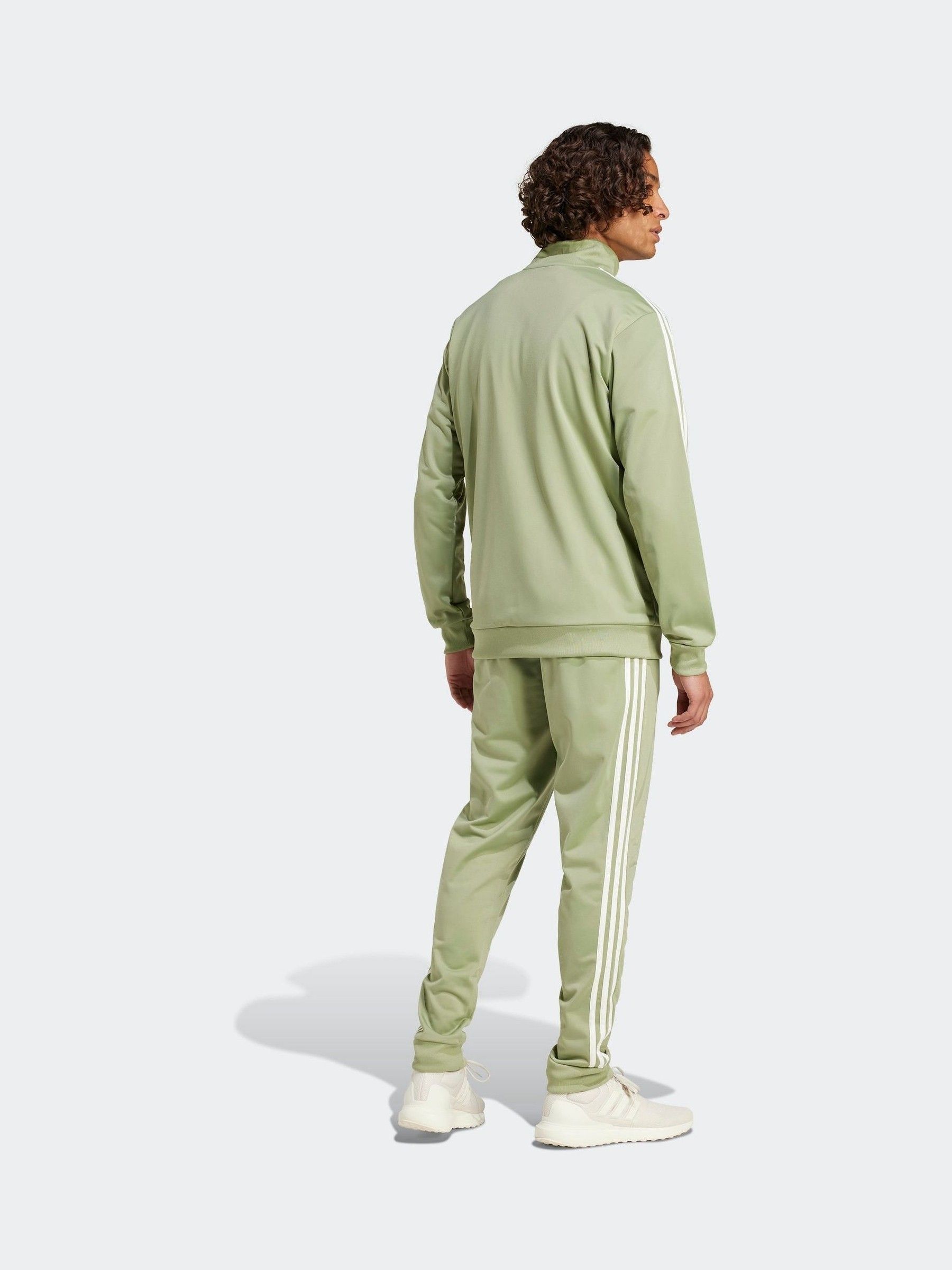 Hunter green adidas tracksuit clearance